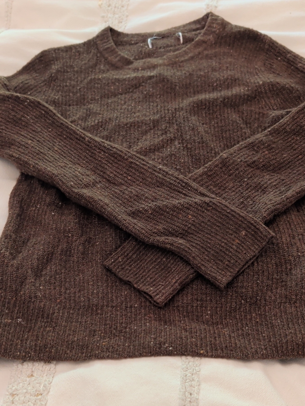 Women's Crewneck Sweater in Dark Brown